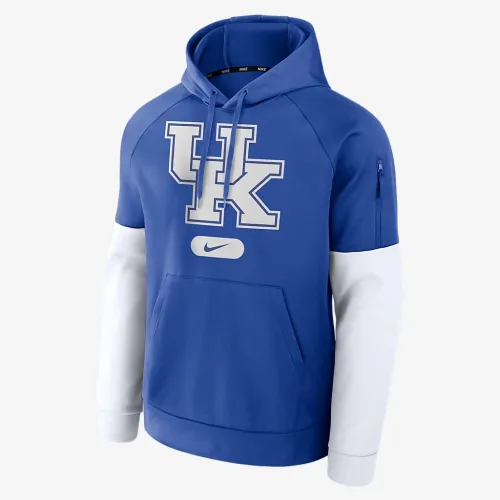Kentucky Wildcats Fitness Men’s Nike Therma College Pullover Толстовка з капюшоном блакитний