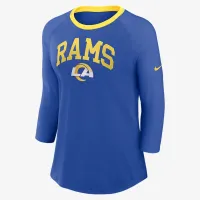 Los Angeles Rams женская Nike NFL 3/4-Sleeve футболка синий
