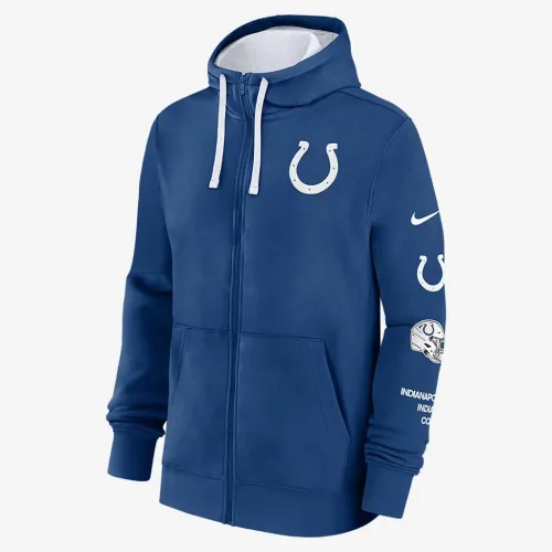Indianapolis Colts Club чоловічі Nike NFL Full-Zip Толстовка з капюшоном блакитний