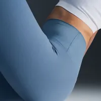 Nike Zenvy женская Gentle-Support С высокой Талией 7/8 лосины синий