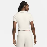 Nike Sportswear Essential женская Short-Sleeve Polo Top цвет коричневый