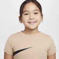 Nike Swoosh Spirit Little детские футболка цвет коричневый