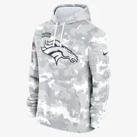 Denver Broncos Salute to Service Primary Edge Club чоловічі Nike NFL Pullover Толстовка з капюшоном колір білий