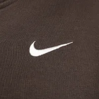 Nike Sportswear Phoenix Fleece жіноча 1/2-Zip Cropped світшот колір коричневий