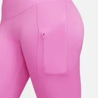 Nike Go женская Firm-Support С высокой Талией 7/8 лосины с карманамицвет красный