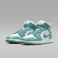 Nike Air Jordan 1 Mid женская Кроссовки цвет белый