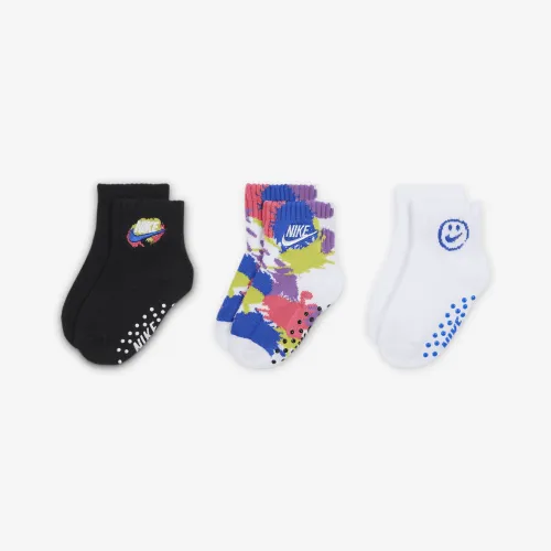 Nike Express Yourself Baby (0-6M) Gripper шкарпетки (3 пар) колір білий