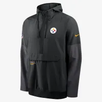 Pittsburgh Steelers Well Rounded Anorak чоловічі Nike NFL 1/2-Zip Hooded Куртка колір чорний