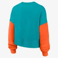Miami Dolphins жіноча Nike NFL Pullover Crew колір зелений