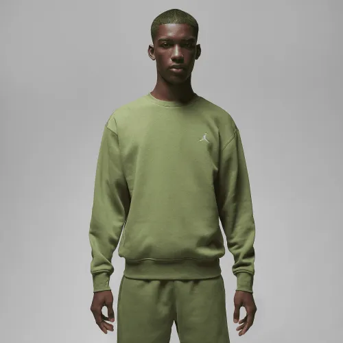 Nike Jordan Brooklyn Fleece мужские Crewneck свитшот цвет зеленый