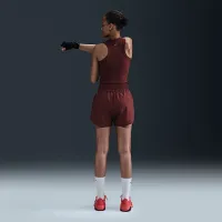 Nike One Fitted жіноча Dri-FIT Cropped Tank Top колір червоний