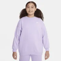 Nike Sportswear Club Fleece Big дитячі (Girls') оверсайз світшот (Extended Size) колір фіолетовий