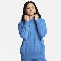 Nike Sportswear Phoenix Fleece женская оверсайз Pullover Толстовка с капюшоном синий
