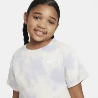 Nike Little дитячі Icon футболка колір фіолетовий