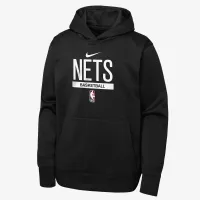Brooklyn Nets Spotlight Big дитячі Nike Dri-FIT NBA Pullover Толстовка з капюшоном колір чорний