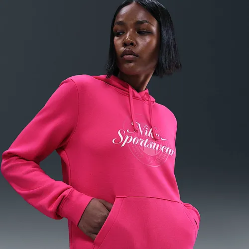 Nike Sportswear Club Fleece жіноча Graphic Pullover Толстовка з капюшоном Pink