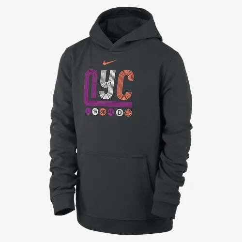 Nike Big дитячі Tennis Pullover Толстовка з капюшоном колір чорний