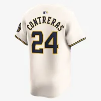William Contreras Milwaukee Brewers мужские Nike Dri-FIT ADV MLB Limited Jersey цвет коричневый