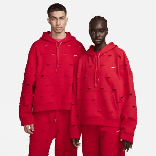 Nike x Jacquemus Swoosh Толстовка с капюшоном цвет красный