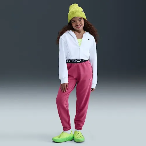 Nike Pro Fleece Big детские (Girls') Dri-FIT Joggers цвет фиолетовый