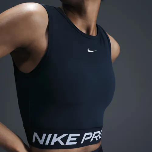 Nike Pro жіноча Dri-FIT Cropped Tank Top блакитний