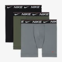 Nike Ultra Comfort мужские Dri-FIT Long Boxer Brief (3 пары) цвет серый