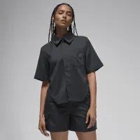 Nike Jordan жіноча Woven Crop Top колір чорний