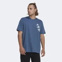 Футболка adidas Essentials BrandLove HL9381 - Блакитна