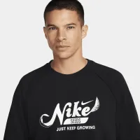 Nike мужские Dri-FIT Fleece Fitness Crew-Neck Top цвет черный