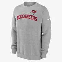 Tampa Bay Buccaneers Club мужские Nike NFL Pullover Crew цвет серый