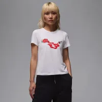Nike Jordan женская Graphic футболка цвет белый
