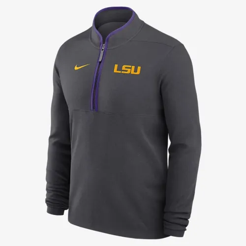 LSU Tigers Victory чоловічі Nike Dri-FIT College 1/2-Zip Long-Sleeve Top колір сірий