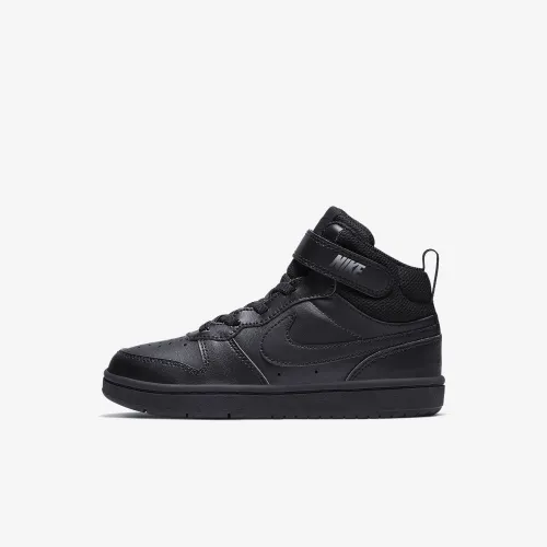 Nike Court Borough Mid 2 Little детские Кроссовки цвет черный