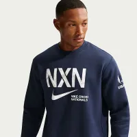 Nike 2025 NXN мужские Crew-Neck Running свитшот синий