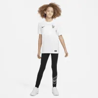 FFF 2022 Stadium Away Big детские Nike Dri-FIT Soccer Jersey цвет белый