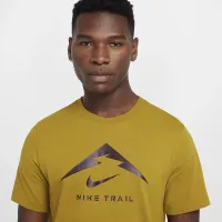 Nike Dri-FIT чоловічі Trail Running футболка колір коричневий