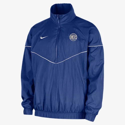 New York Knicks Courtside Windrunner чоловічі Nike NBA Anorak Куртка блакитний