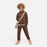 Nike Sportswear Shine Fleece Pullover Толстовка з капюшоном Little Kids Толстовка з капюшоном колір коричневий