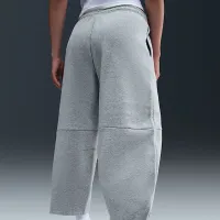 Nike Sportswear Phoenix Fleece жіноча Loose Mid-Rise Barrel Pants колір сірий