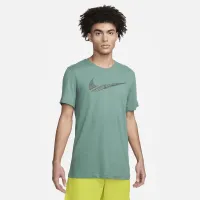 Nike Dri-FIT чоловічі Fitness футболка колір зелений