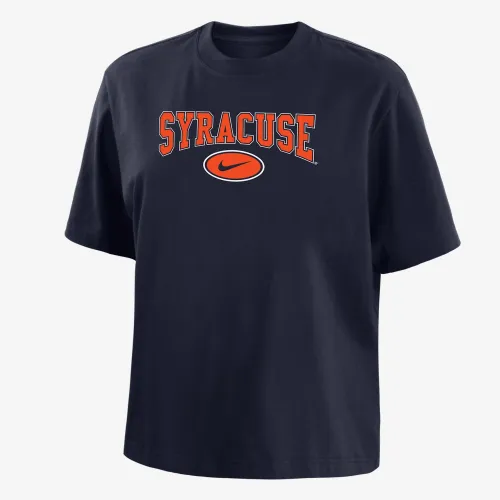 Syracuse женская Nike College Boxy футболка синий