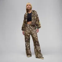 Nike Jordan Brooklyn Fleece женская Realtree Mod Crop Full-Zip Толстовка с капюшоном цвет белый