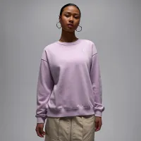 Nike Jordan Brooklyn Fleece жіноча French Terry Crew-Neck світшот колір фіолетовий