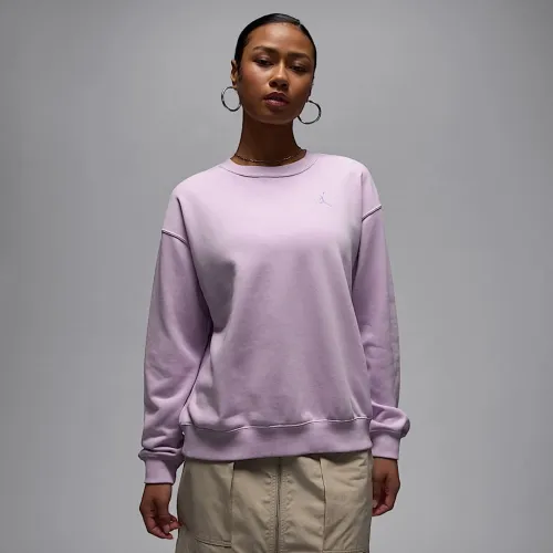 Nike Jordan Brooklyn Fleece жіноча French Terry Crew-Neck світшот колір фіолетовий