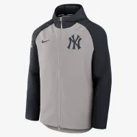 New York Yankees Authentic Collection Men’s Nike Therma MLB Full-Zip Куртка колір сірий