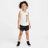 Nike Dri-FIT Little детские Wild Flower 2-Piece Tank and Mesh шорты набор цвет черный