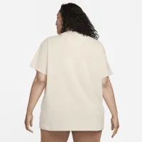 Nike Sportswear Essential жіноча футболка (великі розміри) колір коричневий