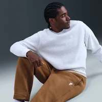 Nike Club чоловічі Fleece Bungee Pants колір коричневий