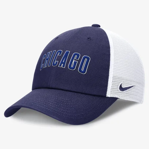 Chicago Cubs Everцвет зеленый Wordmark Club мужские Nike MLB Adjustable Hat синий