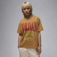 Nike Jordan (Her)itage жіноча Graphic футболка колір коричневий